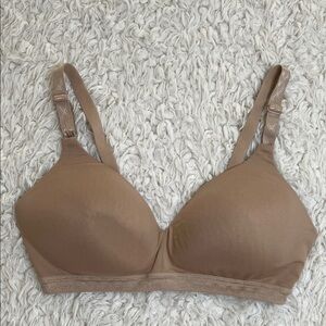 Warners Bra Wireless Beige 38C Adjustable Casual